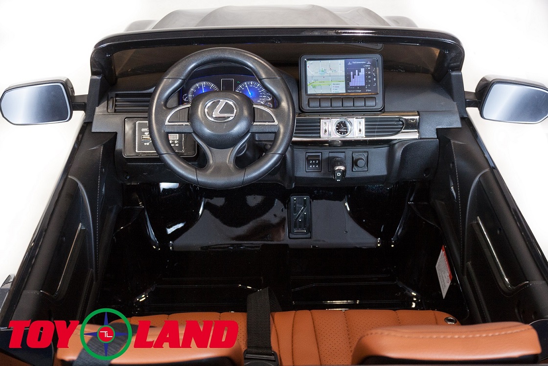 Электромобиль - Lexus LX570, черный, свет и звук  